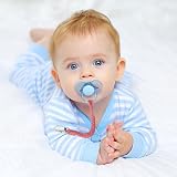 Aolso Dummy Clips Pacifier Chain 4pcs with 4 Silicone Adapters Pink Blue Green view 6