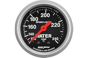 Auto Meter 3333 Sport-Comp Mechanical Water Temperature Gauge