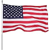 Homissor USA Flag 4x6 Outdoor - Durable Heavy Duty National Flag American Indoor - Vivid Color with Brass Grommets