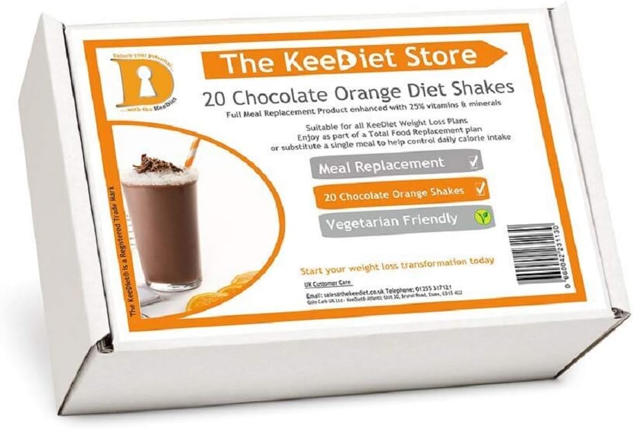 20 Chocolate Orange Meal Replacement VLCD Diet Shakes by KeeDiet®