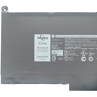 Buy Dentsing F3ygt 7 6v 60whr Laptop Battery Replace For Dell Latitude 7280 7290 7380 7390 7480 7490 Series Dm3wc 0dm3wc 2x39g Online In Indonesia B07bcfqgy4