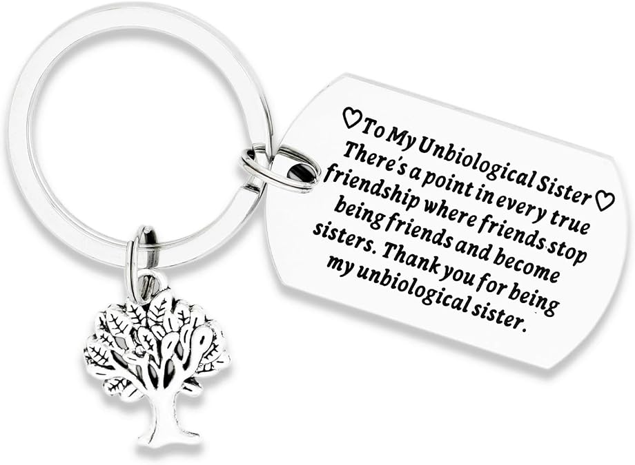 Buy Ahaeth Unbiological Sister Keychain Thank You For Being My