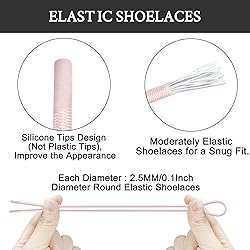 Endoto 2 Pairs Elastic Shoelaces for ON Cloud 5 & 6