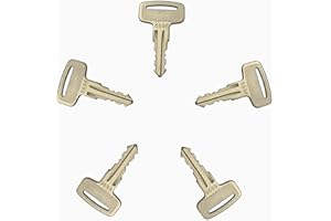 KEYPOWER (5) 6896 Ignition Keys For Manitou Clarke Linde Polaris Landpride Wacker Neuson Advance Viper