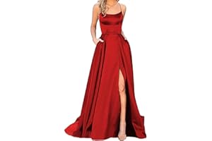 SERYU Women Fashion Sequins Strap Backless Camisole V-Neck High Slit Long Dress