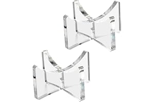Yes!Fresh Acrylic Baseball Holders for Ball Memorabilia Display, Softball Display, Tennis Display Rack (1.97x1.1 inch, Clear)
