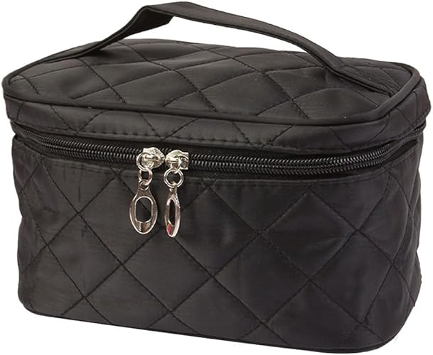 Amazon Tivivose ポーチ 化粧ポーチ コスメポーチメイクポーチ チェック柄 無地 メイク 大きめ 小さめ ピンク 小物入れ 小物収納 レディース かわいい フラワー レディース バッグ ケース トラベル Makeup Bag ブラック Tivivose 化粧ポーチ シューズ バッグ