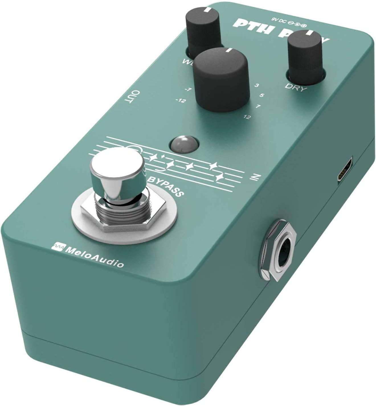 MeloAudio Tone Shifter Digital Pitch Pedal Guitar Effect Pedal with 9