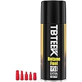 TBTeek Butane Refill, Ultra-Refined Lighter Fluid Refill, 100ml Butane Fuel Refill, Butane Canister for Torch Lighter, Butane Torch, Kitchen Blow Torch (1 Can)
