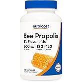Nutricost Bee Propolis Supplement w/ 5% Flavonoids (500mg / 120 Capsules)