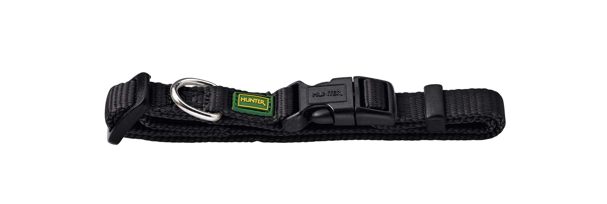 HUNTER Collar Vario Basic extra wide, XS/15 Nylon, black