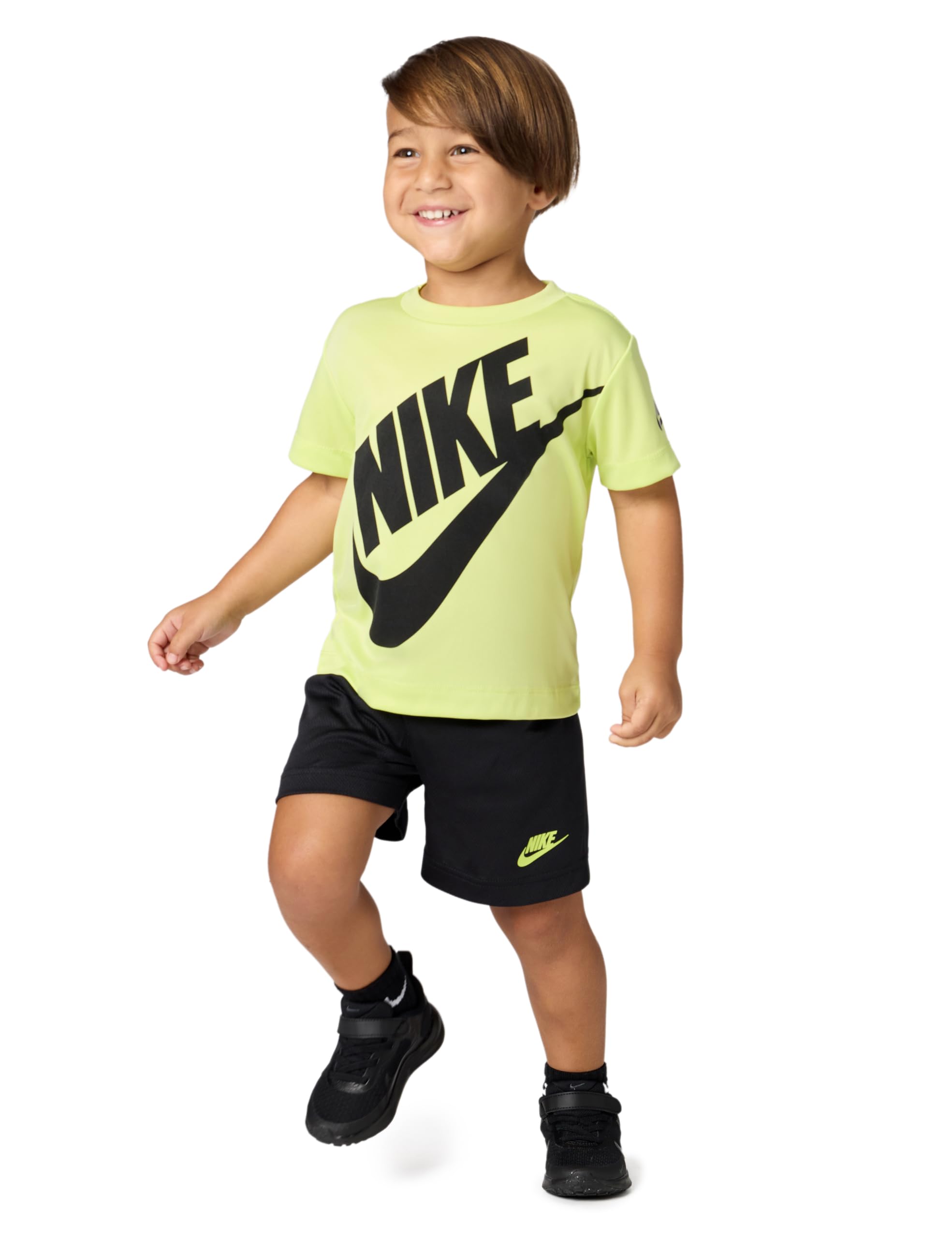 Nike Dri-Fit Sportswear T-Shirt and Mesh Shorts 2-Piece Outfit Set Image