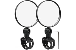 Bike Mirror Handlebar Rotatable Bicycle Mirror 360° Adjustable Road Bike Mirror Bicycle Cycling Rearview Mirrors Mountain Bik