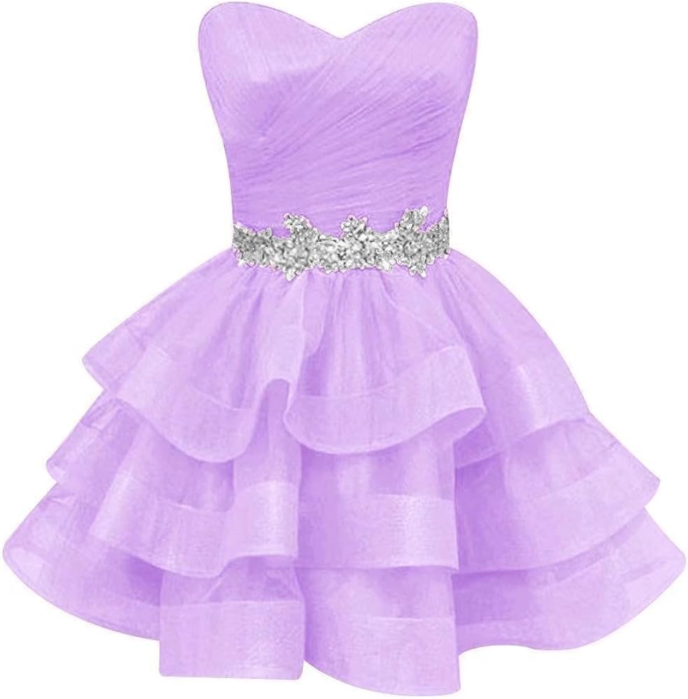 lavender hoco dress