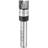Amana Tool 45475-S Flush Trim Router Bit 3/8 D x 1/4 CH x 1/4 SHK | Carbide Tipped Woodworking for Template and Pattern Routing, Joinery, Internal Cuts, Hardwood, MDF and Plywood