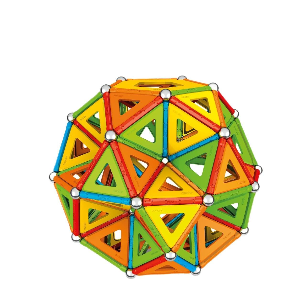 Geomag - Supercolor Magnetic Constructions for Kids, Magnetic Toy Green, Collection 100% Recycled Plastic, 200 Pieces