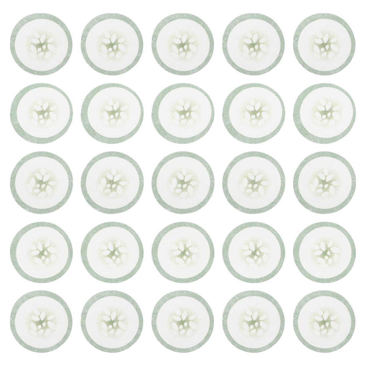 COHEALI Disposable Cucumber Eye Masks 100Pcs Non-Woven Breathable Eye Covers for Diy Skin Care at Home and Beauty Salon Lightweight Facial Paper Sheets