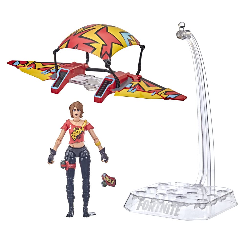 Hasbro Fortnite Victory Royale Series TNTina with Glider, 15 cm Action Figure to Collect with Accessories, Ages 8+, Multi