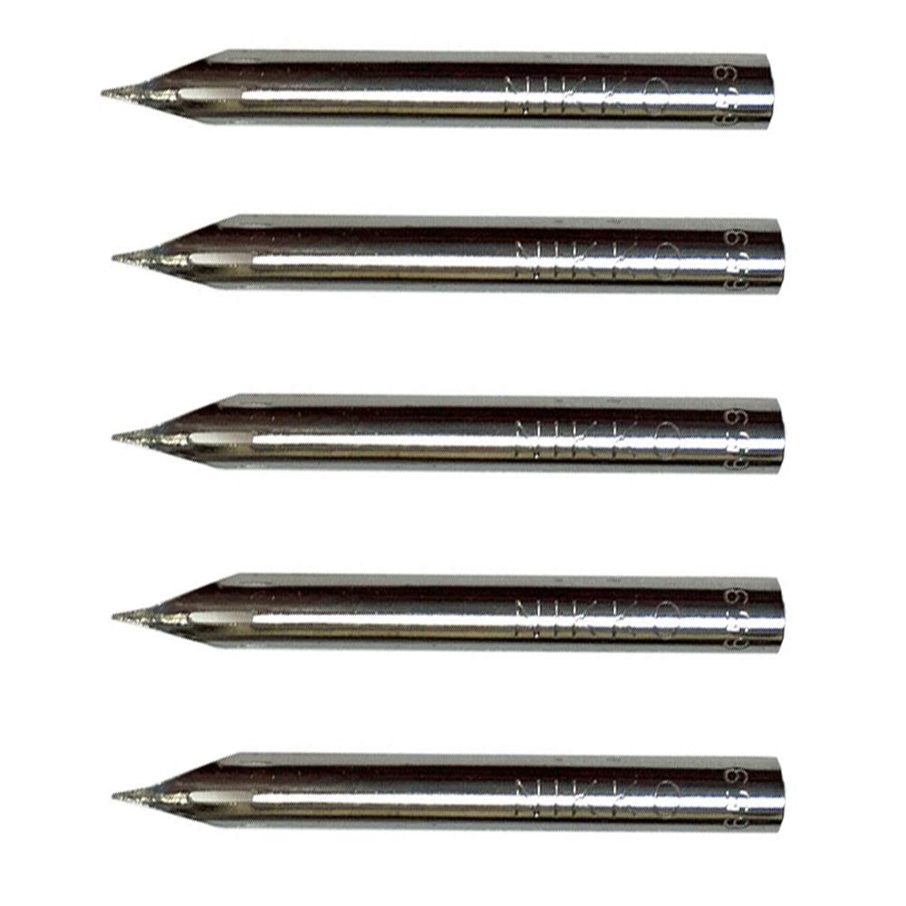 Nikko Manga Pen Nib Maru Pen - Super Polishing Type - 5pc (Green Tea Set)