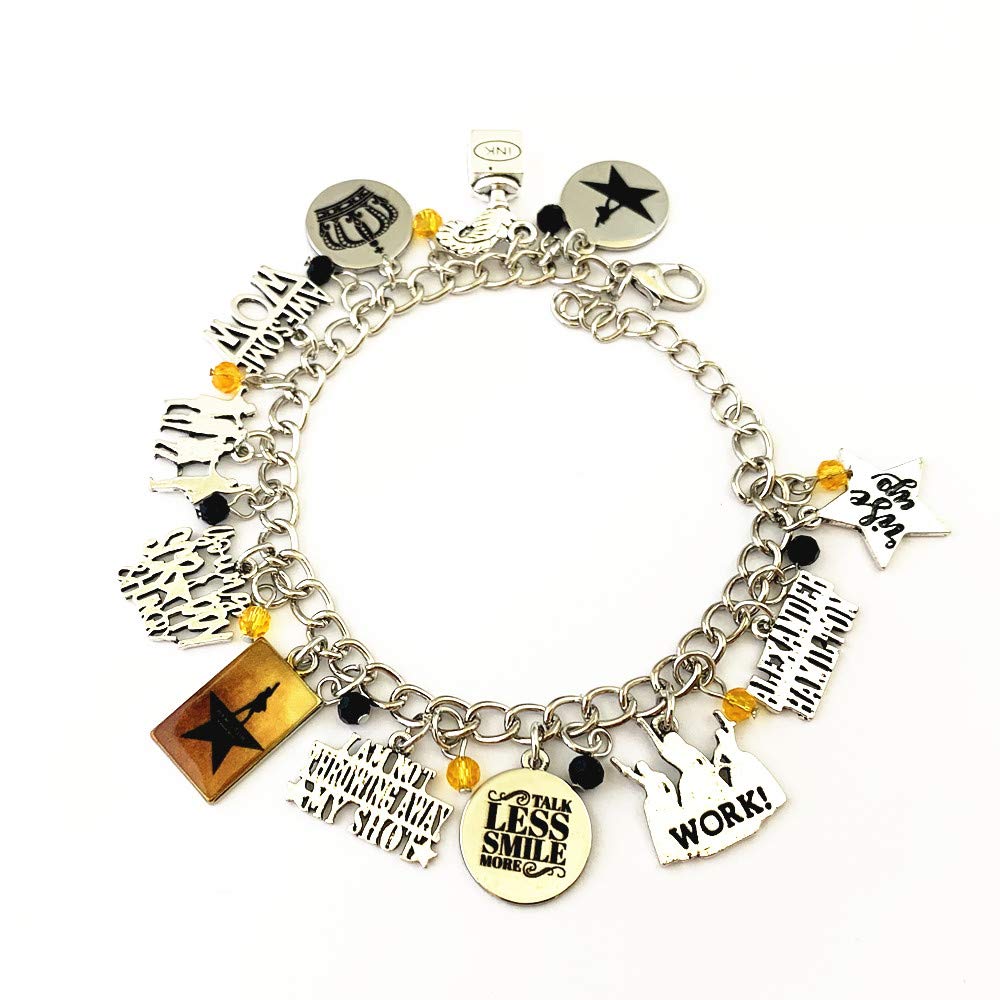 Broadway Musical Charm Bracelet Gifts for Girl Woman Men