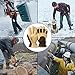 Winter Work Gloves Deerskin Leather Insulated Glove Thick Thermal Polar Fleece Warm for Driving Snow Working in Cold Weather for Women and Men (Brown, Large)