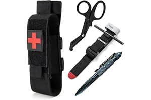 Tourniquet Holder, Tactical Pouch Molle, Soves Tourniquet Holder with Shear, Tactical Tourniquet Kit Trauma Combat Pen Scissor