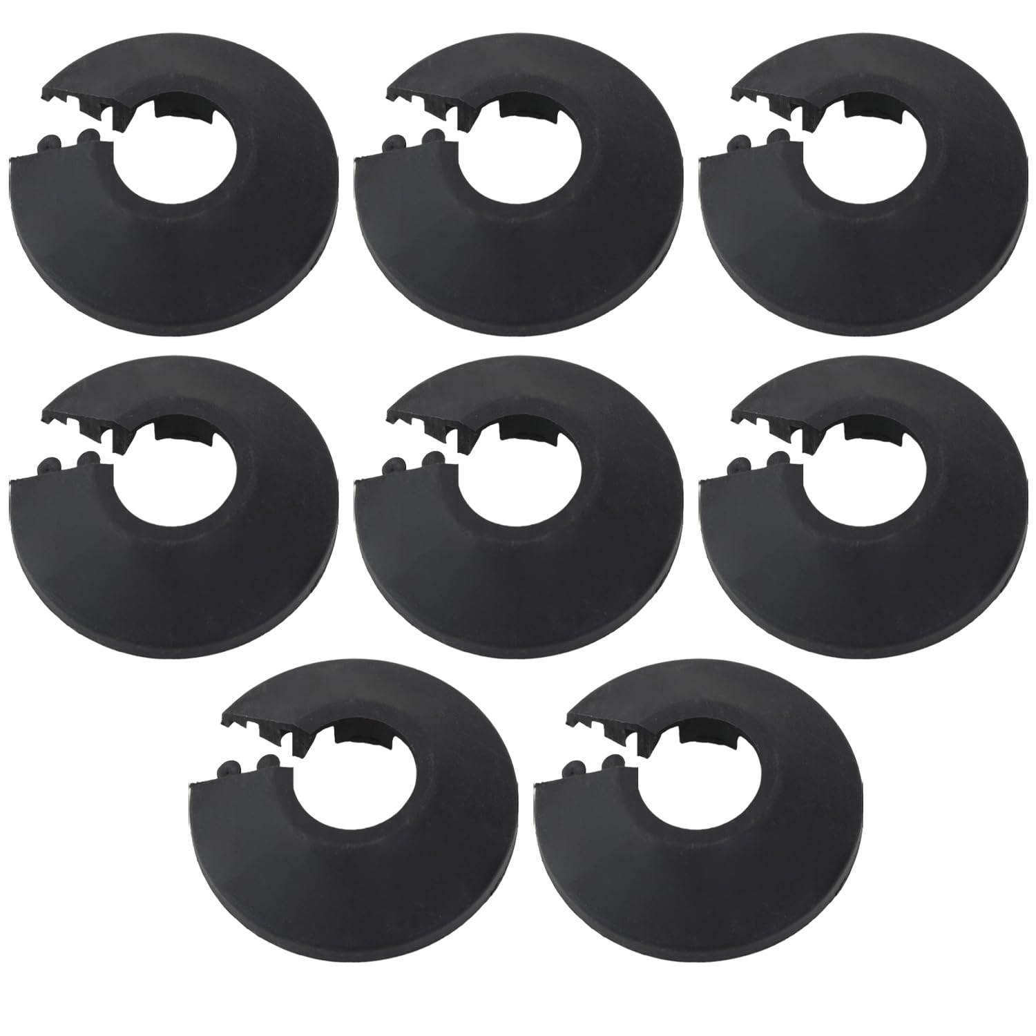 8 Pieces Pipe Rings, Pipe Collars, Pipe Snap Rings, Pipe Opening Decorative Covers, Water Pipe Covers, Pipe Hole Covers for Drainage Pipes, Heating Pipes.