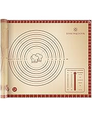 Silicone Pastry Baking Mat with Measurements,Extra Thick Baking Mat,Silicone Fondant Sheet,Non Stick Non Slip Pastry Mat for Rolling Dough, Pie Crust, Pizza – Easy to Clean BPA Free Silicone Mat