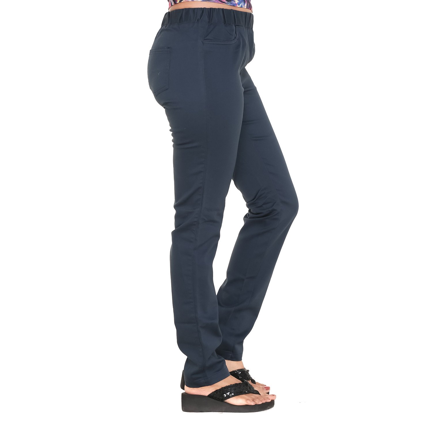 twist women's cotton strech spandex jeggings (blue) with contrast & free shipping