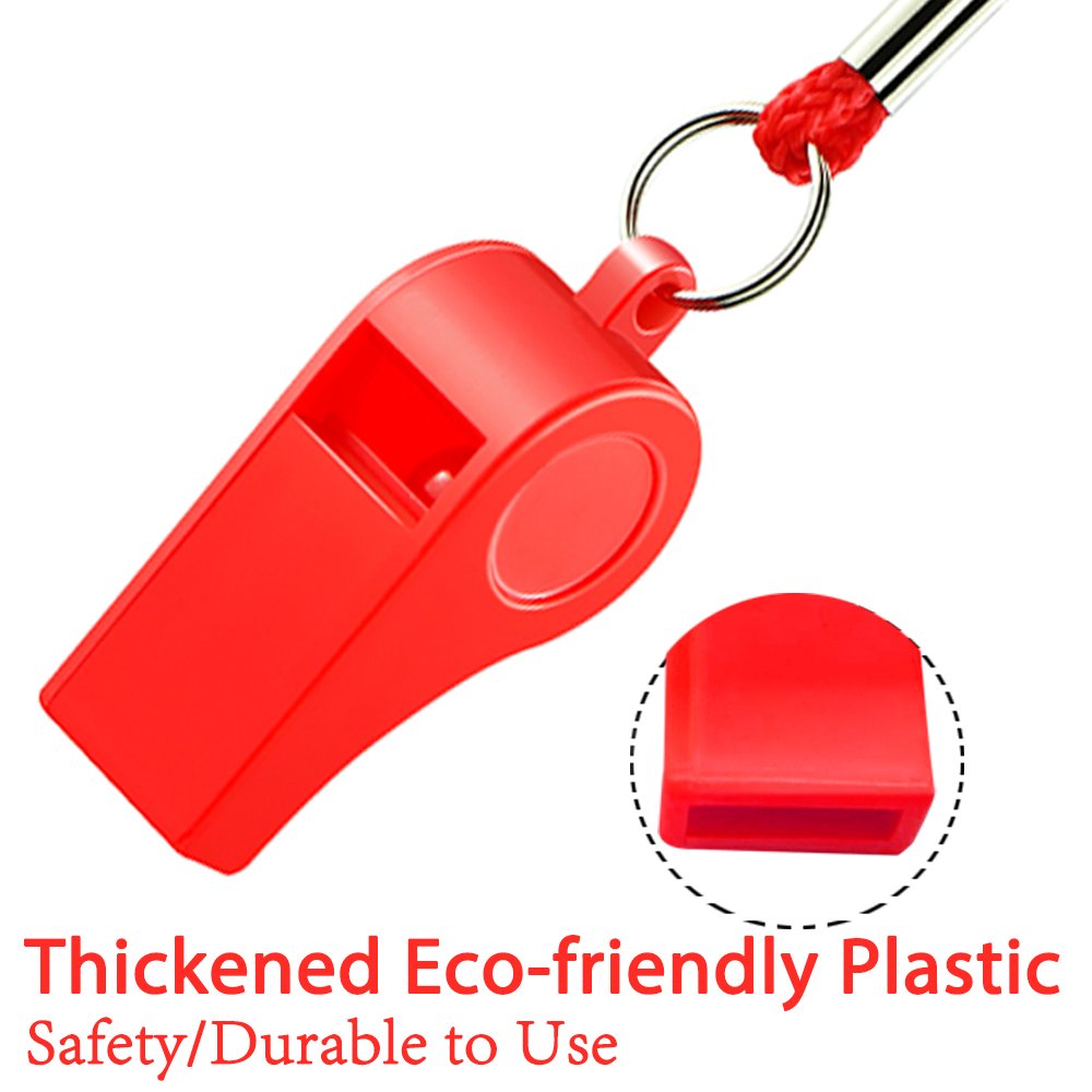 Whistle, Sports Whistles with Lanyard, Loud Crisp Sound Whistle Bulk Ideal for Coaches, Referees, and Officials