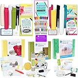 Silhouette CAMEO 3 Starter Kit Bundle with 5 Kits, 24 Sketch Pens, and Project Guide