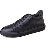 VELZANI Carboni Men’s Invisible Elevator Shoes – Gain 3.15” (8 cm) Height – Genuine Leather Carboni – Casual Sneakers – Inches Taller