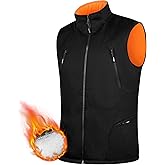 FREE SOLDIER Men's Warm Golf Vest Outerwear Windproof Reversible Puffer Vest Sleeveless Jacket for Casual Hiking Travel