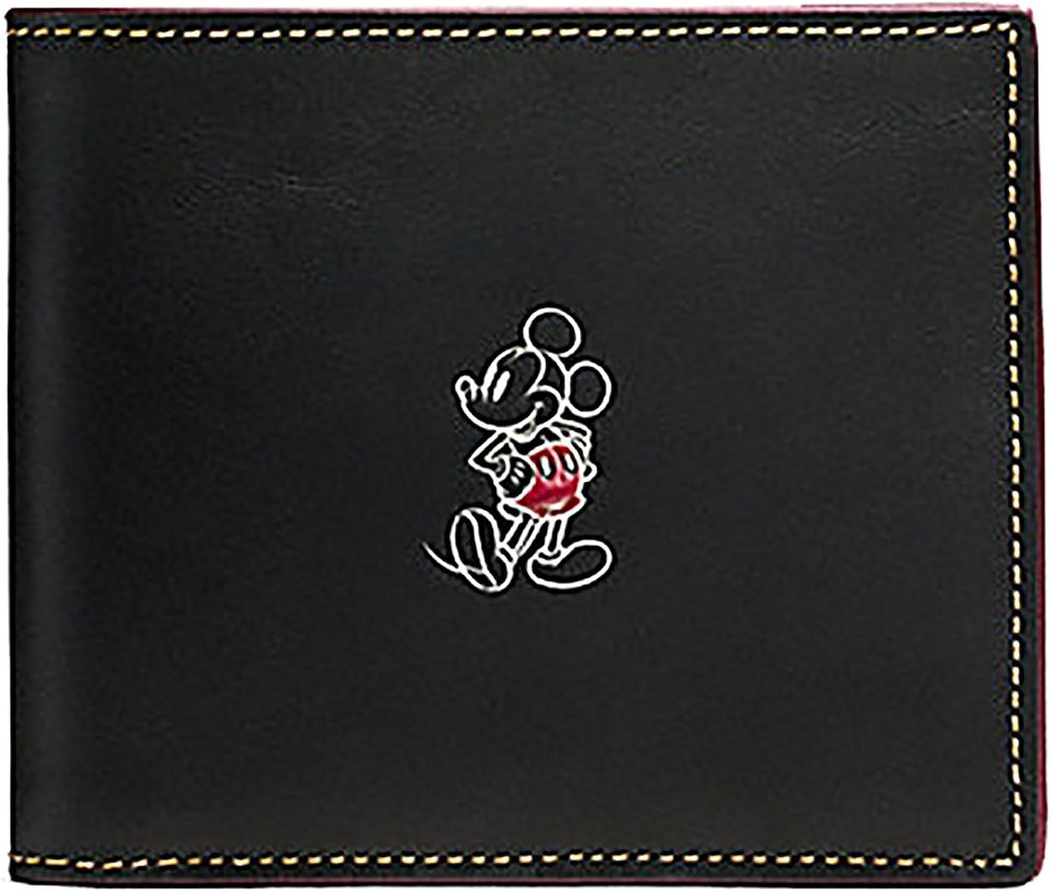 Amazon Co Jp コーチディズニーミッキー3 In 1レザーメンズ財布 パスケース付き F538 服 ファッション小物