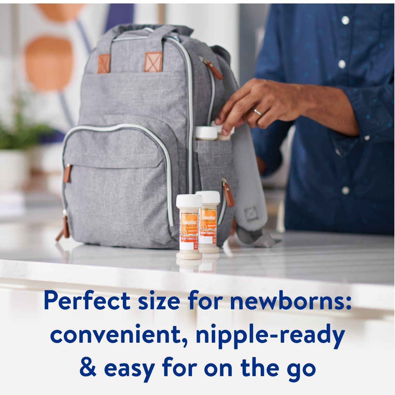 Similac 360 Total Care Sensitive Infant Formula for Fussiness & Gas Due to Lactose Sensitivity, Has 5 HMO Prebiotics, Baby Formula, Ready to Feed, 2-fl-oz Bottle, Pack of 12