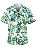 AINIKO Men's Short Sleeve Hawaiian Shirt Quick Dry