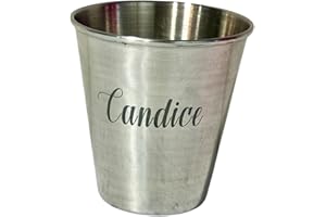 Stainless Steel Shot Glass - 1.7 oz. 50ml Shot Glass - Custom Shot Glass - Personalized Shot Glass - Custom Metal Shot Glass 