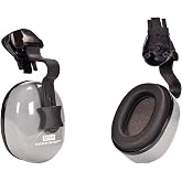 MSA 10129327 Sound Control Classic Helmet Mounted Hearing Protection, dBa 25 &ndash; SH, Fits Slotted Full-Brim Hard Hats, Cushioned Ear Pads, Earmuffs Adjustable for Custom Fit. Gray