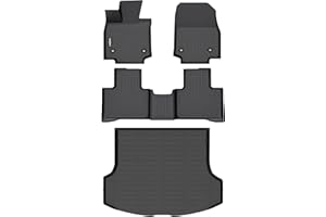 GINOWY-Floor Mats & Cargo Liner for 2025 2023 2024 RX / RX350 / RX350h / RX500h, Custom Fit for RX Cargo Trunk Mat, Cargo Floor Liners for RX 2023 2024 2025 Accessories(NOT for RX450h & PHEV)