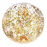 Pool Candy Glitter Beach Ball in Gold