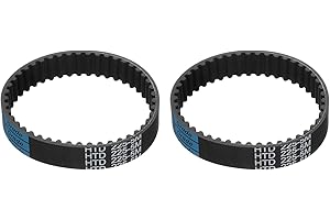 uxcell 2pcs HTD-5M Rubber Timing Belt 45 Teeth, 225mm Pitch Length x 15mm Width x 3.6mm Height, Closed Loop Pulley Timing Bel
