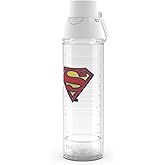 Tervis Venture Lite DC Comics - Superman Logo Made in USA Double Walled Insulated Tumbler Travel Cup Keeps Drinks Cold & Hot, 24oz Water Bottle, Classic