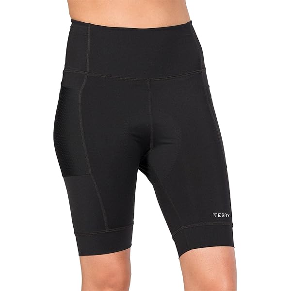 Terry Women's Cargo Cycling Shorts - Padded Bike Shorts With 4 Pockets & 9-Inch Inseam | Moderate Compression