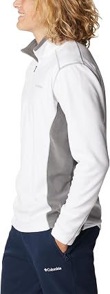 Columbia Klamath Range 2 Half Zip Fleece White Gray L EU Mens view 3