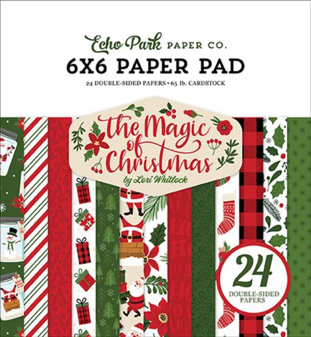 Echo Park Double-Sided Paper Pad 6"X6" 24/Pkg-The Magic Of Christmas -OC286023