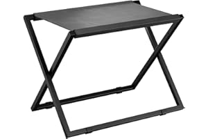 IBUYKE Luggage Rack for All Suitcase Sizes,Foldable Suitcase Stand,Metal Luggage Holder,Easy to Assemble for Bedroom Living Room Hotel,Black TLR001B