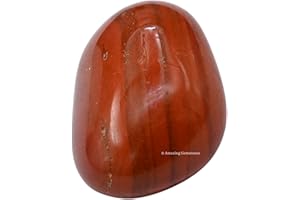 AMAZING GEMSTONE 1 oz Red Jasper Crystal Tumbled Stones Polished Rocks - Natural Gem Stones for Healing - DIY Crystals for Protection