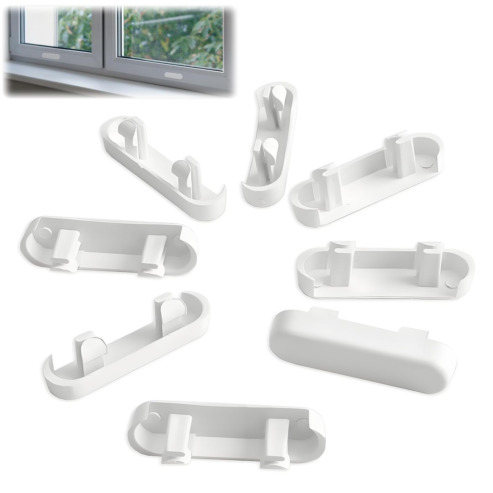 100 Pcs Window Drainage Cover Caps Weep Hole Covers Trickle Vents for UPVC Window Sill Cover Plastic Window Sill End Caps PVC Window Drain Caps White ABS Bright for Double Glazing Caps