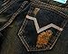 YTD Mens Distressed Ripped Biker Slim Jeans Stretched Moto Denim Pants (W36(Tag 38), Gold)