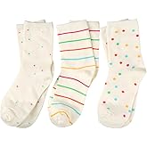 Knagsfa Women's Crew Socks, Polka Dot Cute Socks Athletic Casual Novelty Calf Socks for Women